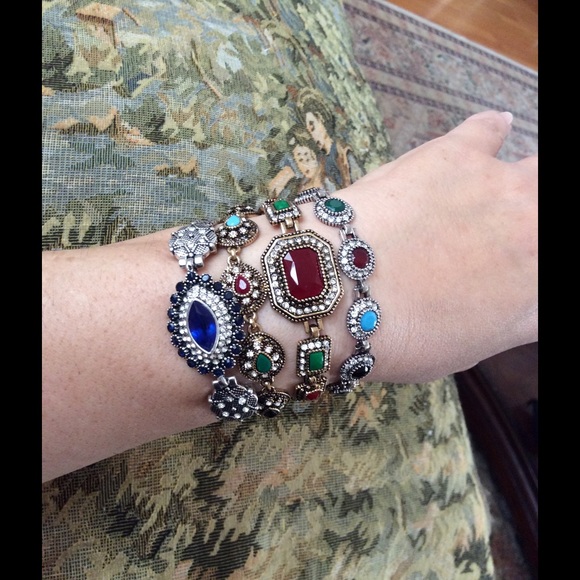 🌈🌟Vintage Fashion silver bracelet - Picture 2 of 6