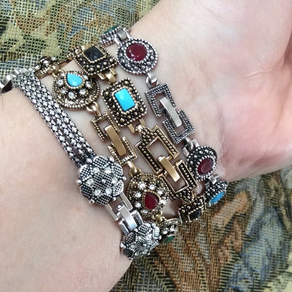 🌈🌟Vintage Fashion silver bracelet - Picture 3 of 6