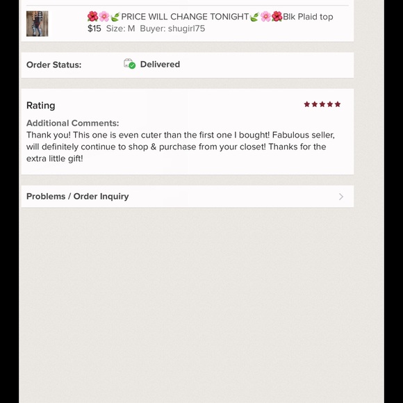 NWT!!!❎$5 BUNDLED 5+ITEMS ❎Last1🌹HOT DEAL🔥Blk Plaid top - Picture 5 of 5