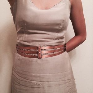 Copper metal waist belt