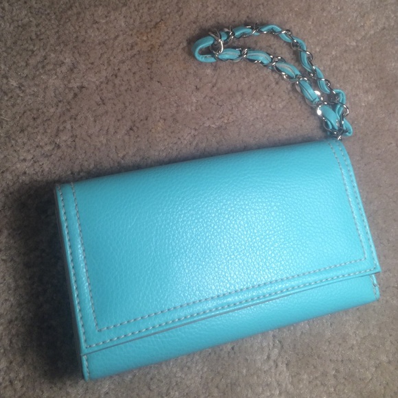 Villager Tiffany Blue color clutch