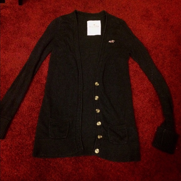 Hollister Navy Blue Knit Cardigan