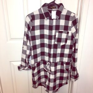 One piece flannel