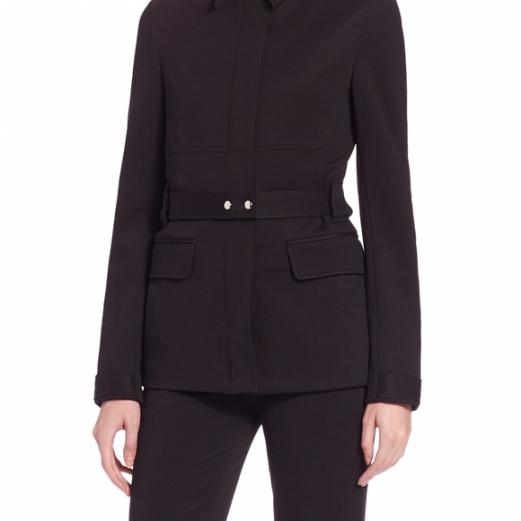 Theory Women's Black Galilania Jacket In Ski Knit - Picture 3 of 4