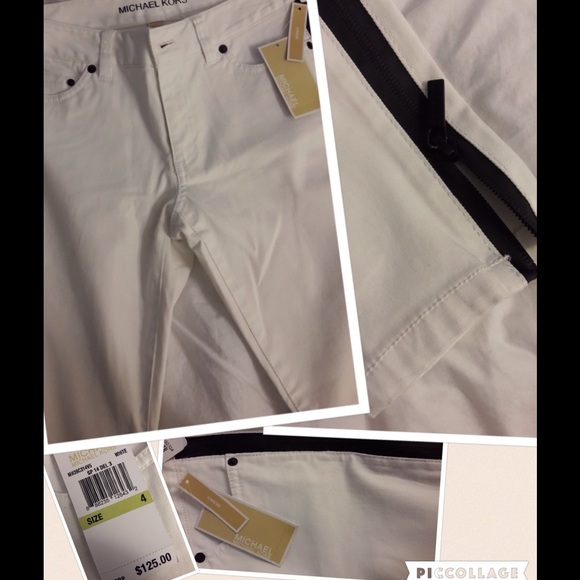 Michael Kors white skinny jeans