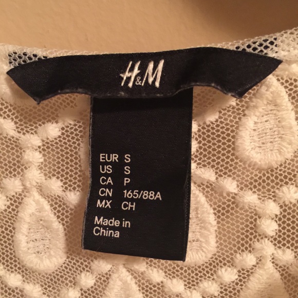 See-thru white peplum top - Picture 3 of 4