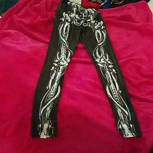 skeleton  leggings
