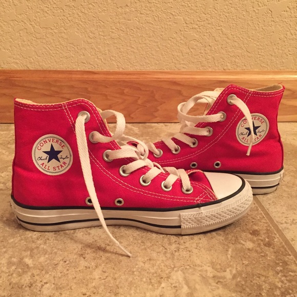 Red High Top Chuck Taylor Converse