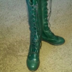 Hunter Green Military Boots
