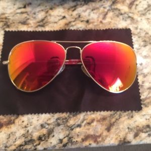 Red mirrored Michael kors sunglasses