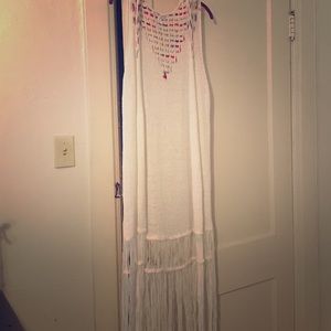 Bcbg fringe sweater vest
