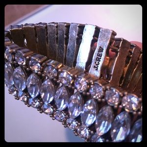 JCrew rhinestone studded cuff bracelet