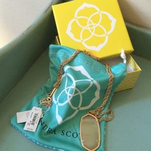 NWT Kendra Scott Rose Gold Rae Peach Cat Eye