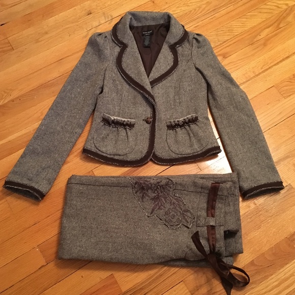 Guess Wool Blend Jacket and Pants Set - Picture 1 of 4