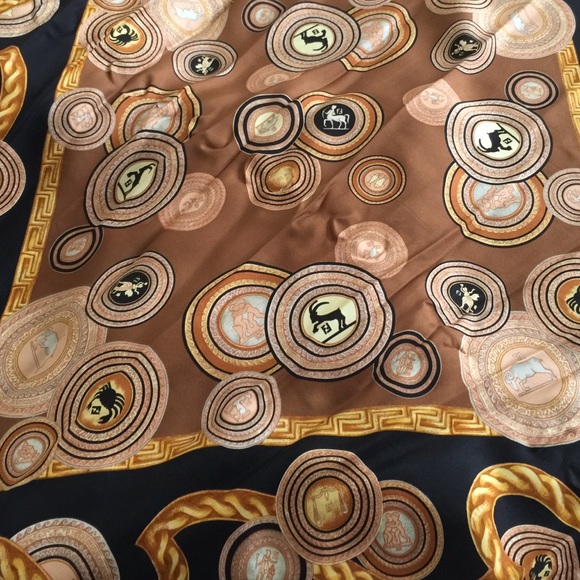 VINTAGE FENDI silk scarf.
