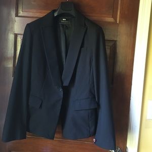Black BCBG tuxedo style coat