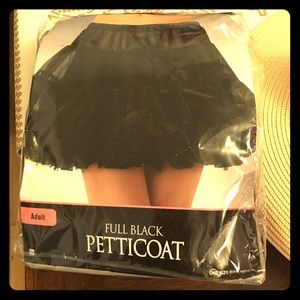 Full black petticoat