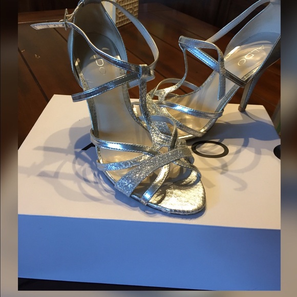 Silver Aldo Stilettos.