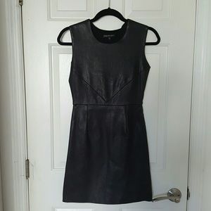 Porter grey 100% real leather dress 2