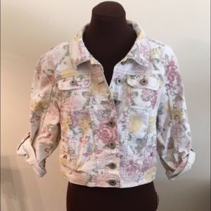 Highway jeans denim floral jacket