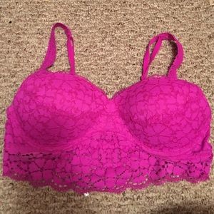 Victoria secret pink bralette! Size large!