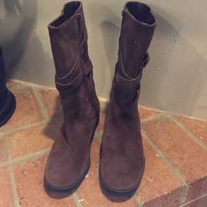 Ralph Lauren Brown Suede Boots