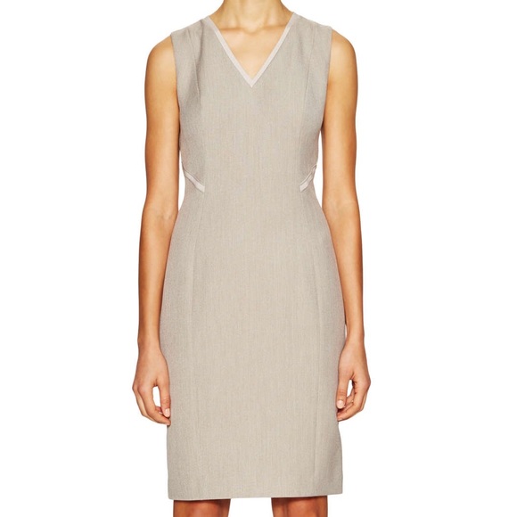 T TAHARI 'Primavera' Back Vent Sheath Dress