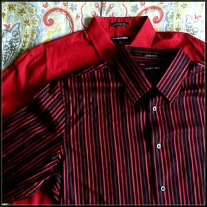 ●**Bundle** 2 Mens Express Mod. Fit Dress Shirts