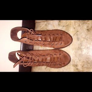 Forever 21- Lace up peep toe booties