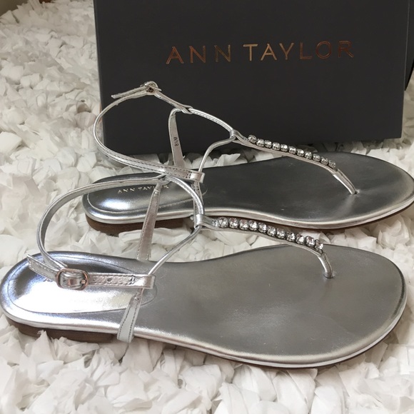Ann Taylor Meredith Jewel Thong Flat Sandal