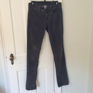 J. Crew Gray Matchstick Cord, Size 26T