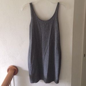 Gray mini body-con dress