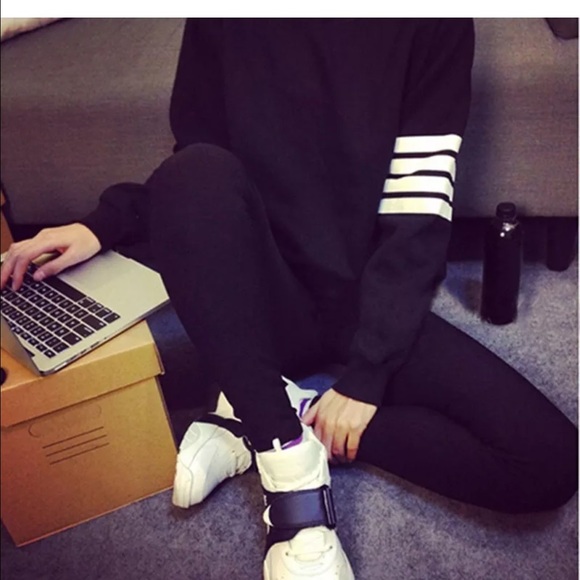 cozy sweater shirt gray/black - Picture 2 of 3