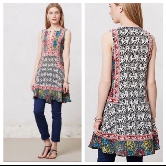 Anthropologie Tolani Reva Tunic, Small - Picture 1 of 4