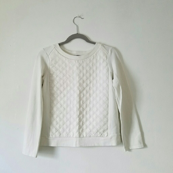 Express Quilted Pleather Sweater