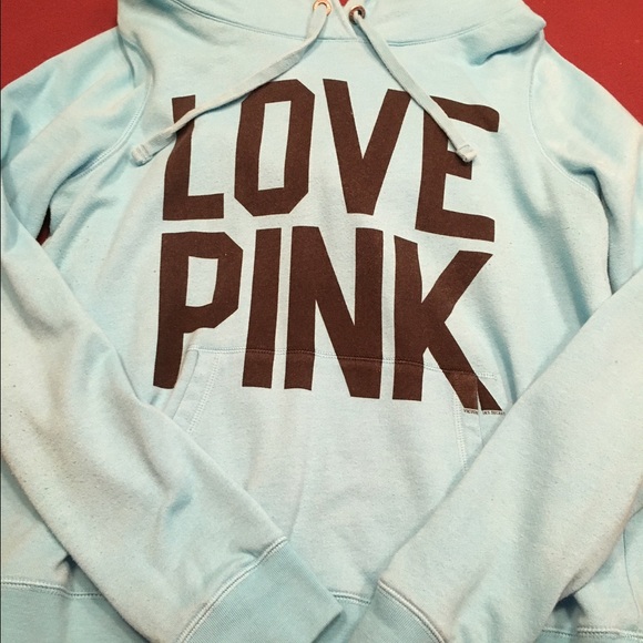 PINK LIGHT BLUE HOODIE