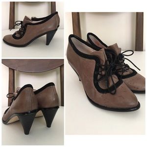 Plenty by Tracy Reese lace up ankle booties