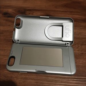 iPhone 6/6s silver wallet/mirror phone case
