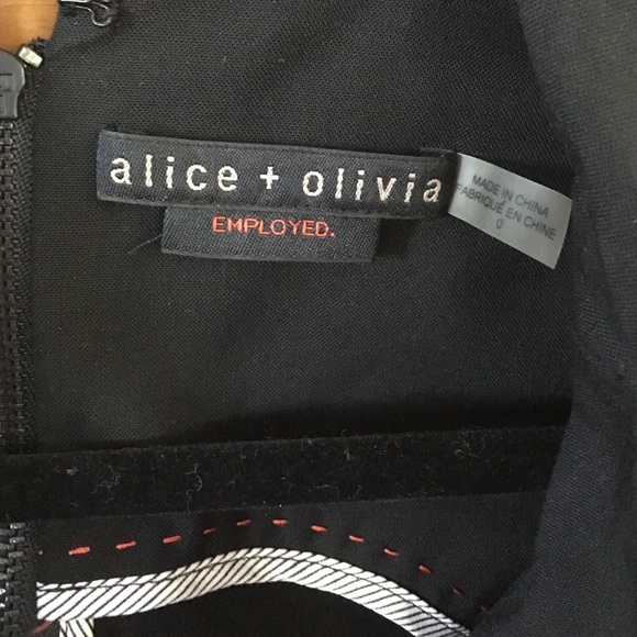 💥Sold🌟Alice and Olivia black mini romper xs 0 - Picture 4 of 4