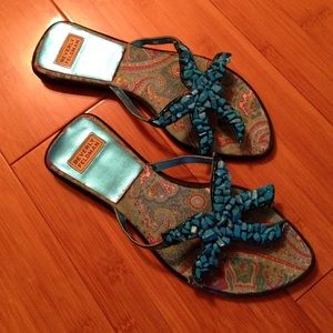 STRIKING BEVERLY FELDMAN Starfish Sandals