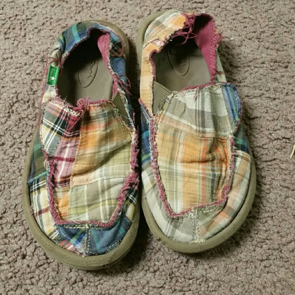 Little boys Sanuk shoes size 12