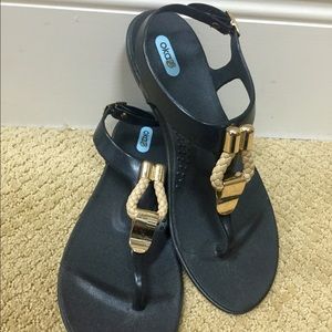 Black sandals