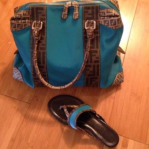 STUNNING FENDI HANDBAG AND MATCHING SANDALS