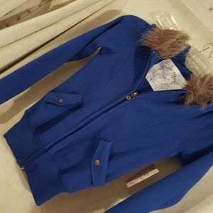 Fur lined hoodie NWT