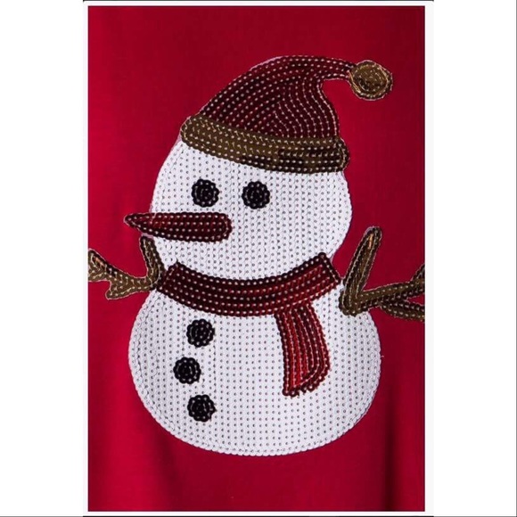Holiday Sequin Snowman sweater - Picture 4 of 4