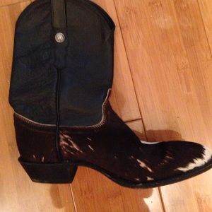 Dan Post Ladies Cow Hide Cowboy Boots Size 8