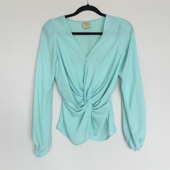 Mint color blouse size small