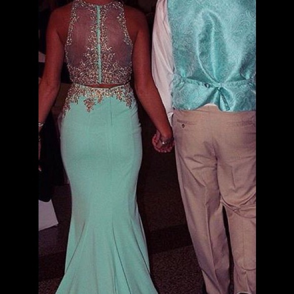 2 Piece Prom Dress - Picture 3 of 4