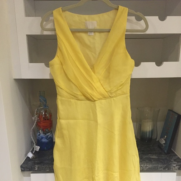 Jcrew yellow dress