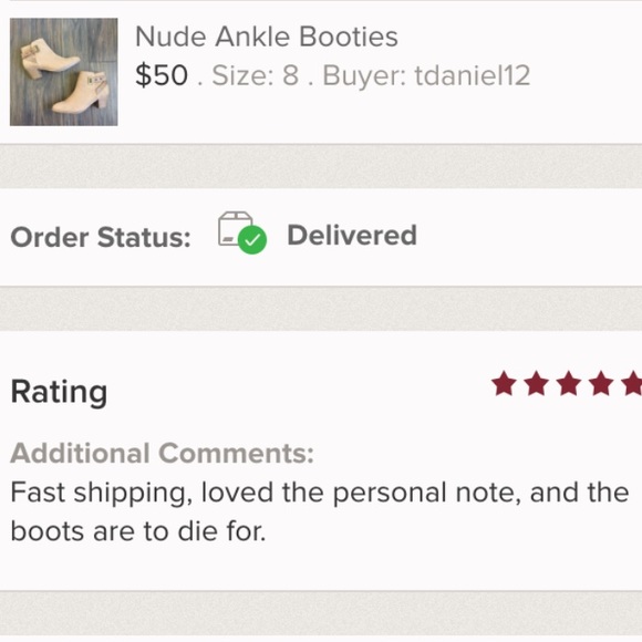 Last Pair 💕 Nude Ankle Booties - Picture 4 of 4